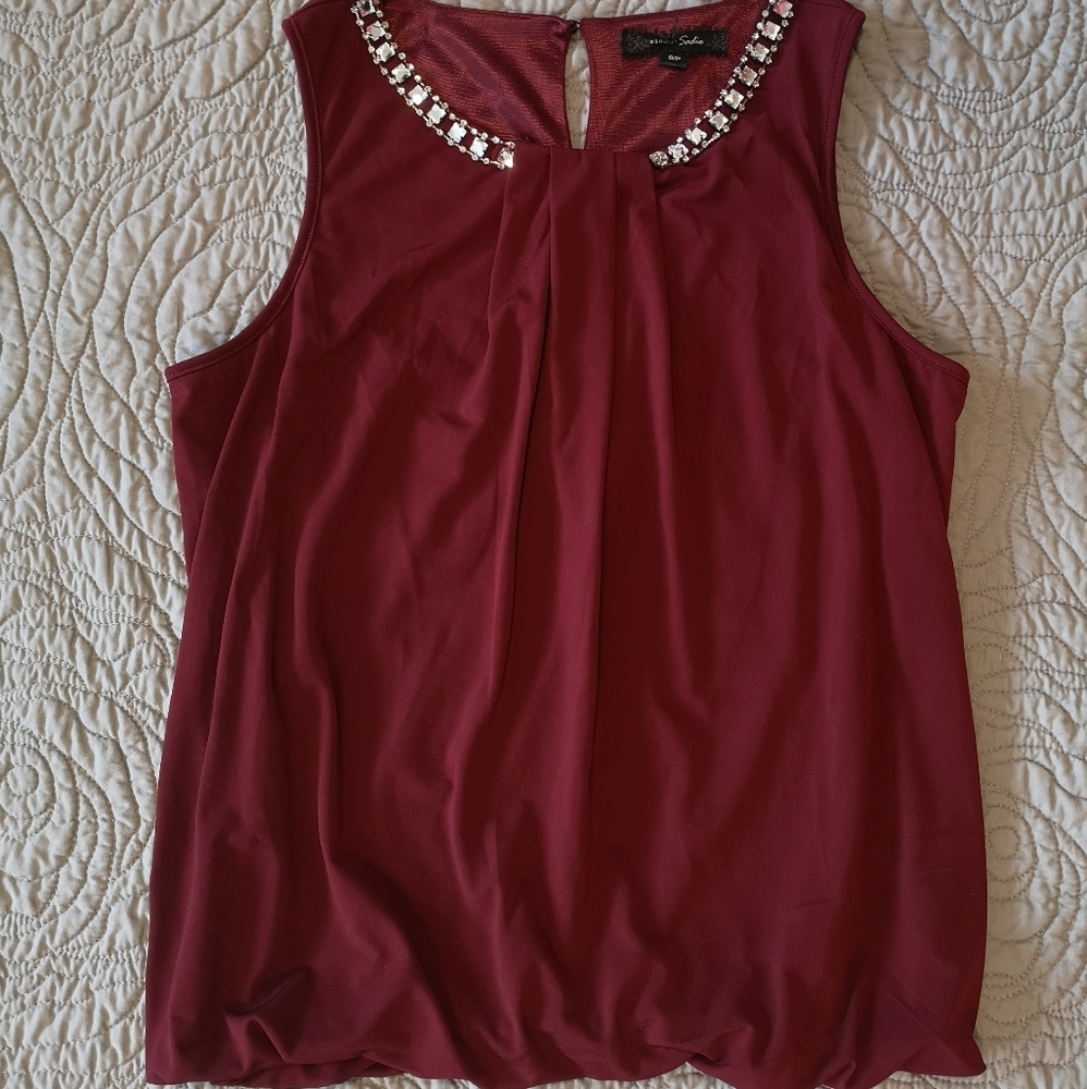 Rhinestone ladies top